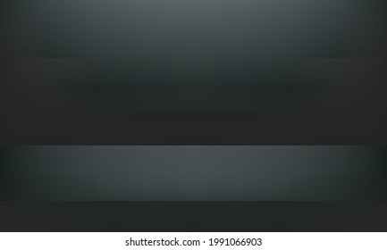 Black background. Minimal 3d shelf. Room in the 3d. For backdrop,wallpaper,background. Space for text. vector background.