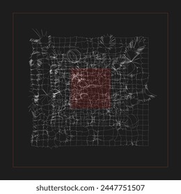 Diseño de arte minimalista de fondo negro