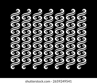 Schwarzer Hintergrund und modernes Batik-Motiv. Geeignet für Konvektions- und Druckzwecke.
