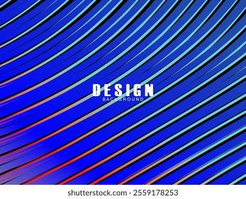 Black background with multicolored gradient wavy lines. Minimal layout design template for web pages and business presentations.