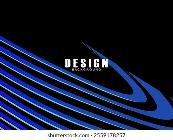 Black background with multicolored gradient wavy lines. Minimal layout design template for web pages and business presentations.