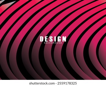 Black background with multicolored gradient wavy lines. Minimal layout design template for web pages and business presentations.