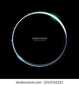 Efecto de iluminación de neón de fondo negro
