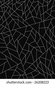 black background with a net of fine white lines