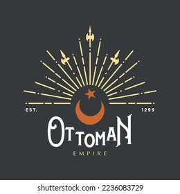 Black  Background Ottoman Empire Emblem  Logo