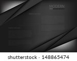 black background overlap dimension grey vector illustration message board for text and message design modern website 