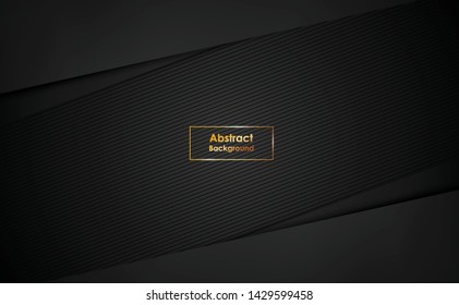 black background overlap dimension grey vector illustration message board for text and message design modern website