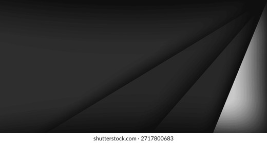 Fondo negro Superposición Dimensión Gris Ilustración vectorial Tablero de mensajes para texto y diseño de mensajes Sitio web moderno 