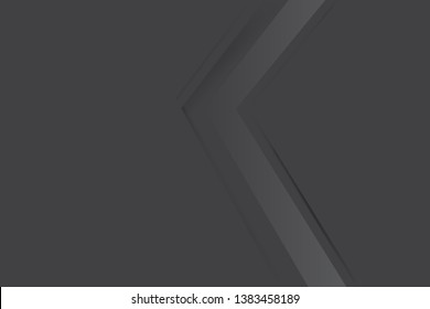 black background overlap layer dimension with line design for modern background or website