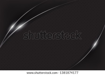 black background overlap layer dimension with line design for modern background or website