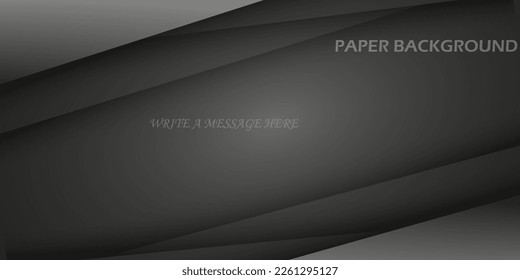 black background overlapping message board dimensions gray vector illustration for modern website text and message design