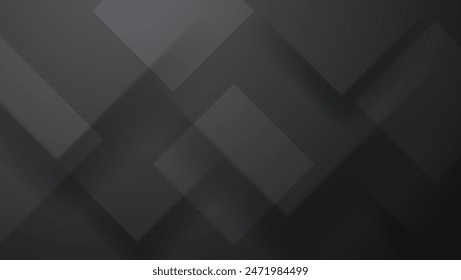 black background with overlapping square shapes. great for wallpaper, banner, poster, presentation, website, cover, etc.