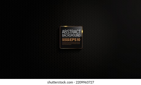 black background, pattern luxury image abstract, hexagon honeycomb shape overlap layer shadow gradients space composition, 3840 x 2160 monitor size for banner, template design