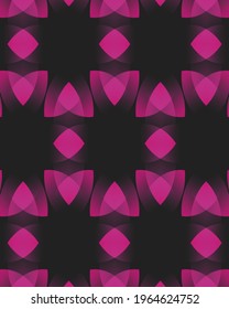 Fondo negro con formas rosadas y efecto desdibujado
