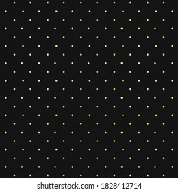 Black background with polka dots. Vector EPS 10. Isolated on black background