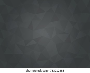 Black background polygon. Black abstract polygonal background. 