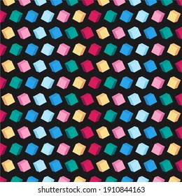 Black background in polygonal style. Glitter abstract illustration with rectangular shapes. Pattern for business ad, booklets, leaflets