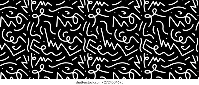 Fondo negro con letras blancas al azar