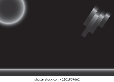 black background with rays