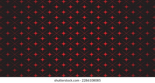 Black background and red figure 