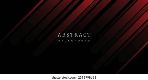 Black background with red glowing light effect, black abstract use for business, corporate, institution, poster, template, presentation, advertising, festive. eps10