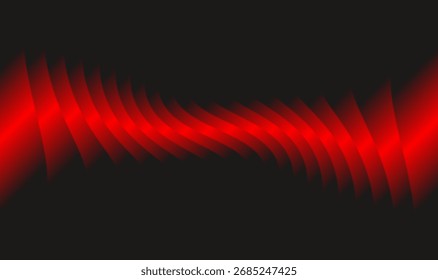 Fondo negro con rayas rojas degradadas que se dividen en diferentes direcciones. Abstractas diseño elegante para Anuncios, carteles, Fondos de pantalla y gráficos digitales.