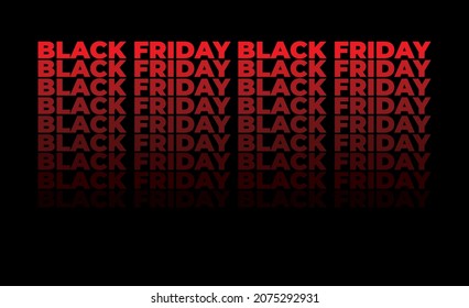 fondo negro con letras rojas con gradiente negro de friday