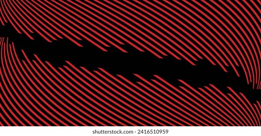 Black background and red line 