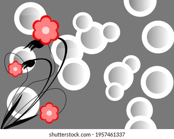 black background round with gradien