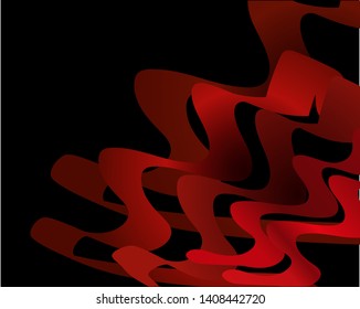 black background with satin red ribbons