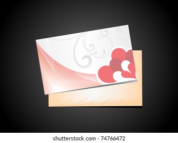 black background with set of valentine day, vector illustration