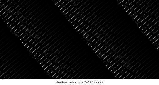 Black background with shiny diagonal lines wallpaper, Black and grey metallic abstract tech geometric linear background.
