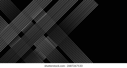 schwarzer Hintergrund mit glänzenden diagonalen Linien Tapete einfache schöne Kunst