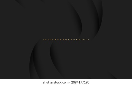 Black background with shiny lines. Elegant modern design