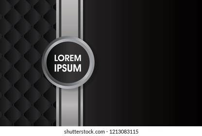 Black background with silver ribbon 