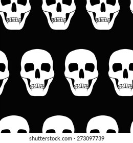 black background with skulls