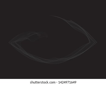 black background, smoke vector design.