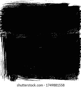 Black background, square. Vector EPS10 high quality trace