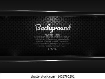 Black background Straight line abstract modern concept eps10 vector