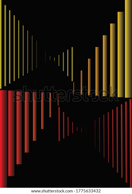 Black\
background. Stripes with color\
transition.