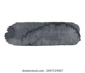 Black background stripes, texture brush stroke, grunge watercolor paint design. Stripes texture patch painted label background.