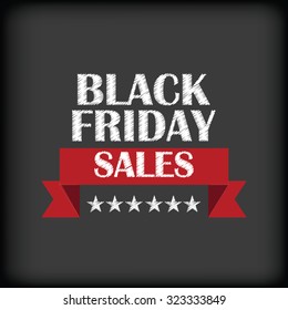 Black background with text for black friday sales