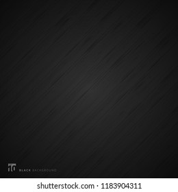 Black background and texture. Abstract realistic metal fiber. Vector illustration
