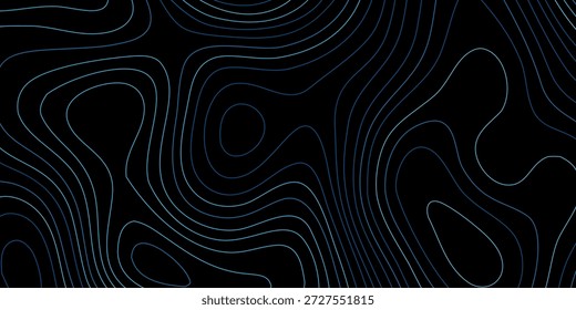 Fondo negro con delgadas líneas de contorno de neón en un tono azul-blanco fresco, turquesa claro (cian claro, azul-blanco helado), formando una red densa y orgánica de Formas onduladas y superpuestas