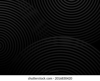  fondo negro con efecto de círculo transparente