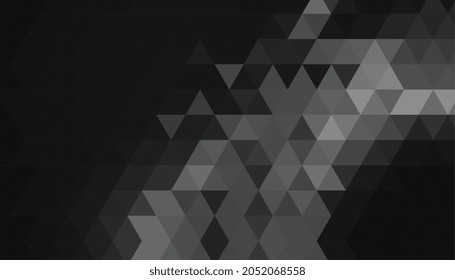 black background with triangle geometric shapes