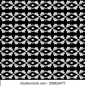 Black background with Tribal style.