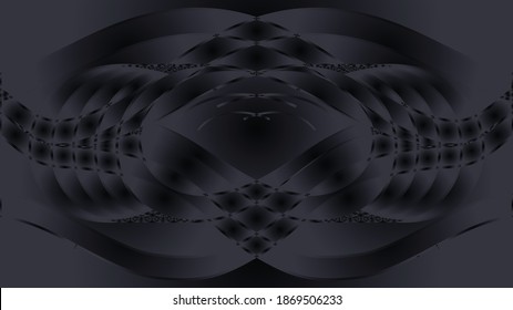 Fondo negro con formas únicas.