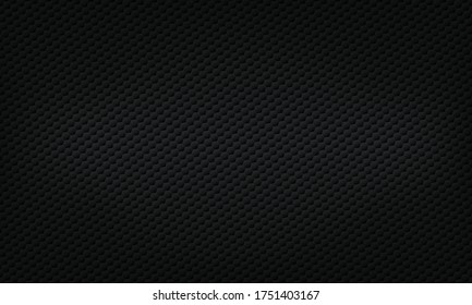 Black background. Black upholstery. Geometric pattern rhombus . Stylish texture. Eps 10 vector