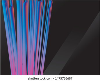 black background and various bright colors